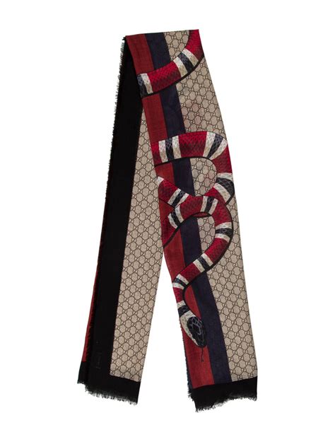 gucci vintage snakeskin scarf